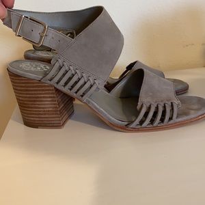 Vince camuto suede strap heels
